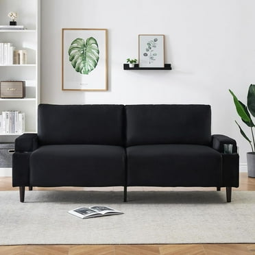 80.7" Loveseat Sofa, Fabric Modern Sleeper Sofa Couch for Living Room, Sofa Cama, Solid Wood Frame, Easy to Install, Sleeper Recliner Furniture for Apartment, Bedroom, Dorm, Office(ship in 2 boxes)