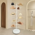 thumbnail image 1 of 80.7in Hat Rack, Freestanding Hat Display Stand, 8-Tier Hat Holders White, 1 of 15
