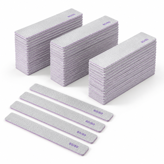 80/80 Grit Files (100) Coarse Emeryds Fors And Gel File Double Sided 80 Grits Emory Professional Filers Pack