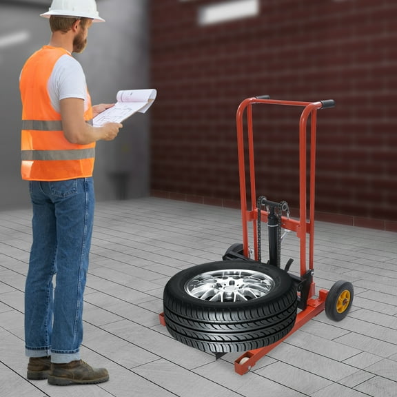 80*90*120cm Hydraulic Material Lift Pallet Truck Adjustable Lift Stacker for Furniture Handling Retail Stacking