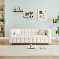 thumbnail image 1 of 80" Boucle Sofa Couch, Upholstered Tufted Cloud Couch with Pillows, Comfy Modern Deep Seat Sofa Couches Loveseat Sofa for Bedroom Living Room Office, Beige, 1 of 8