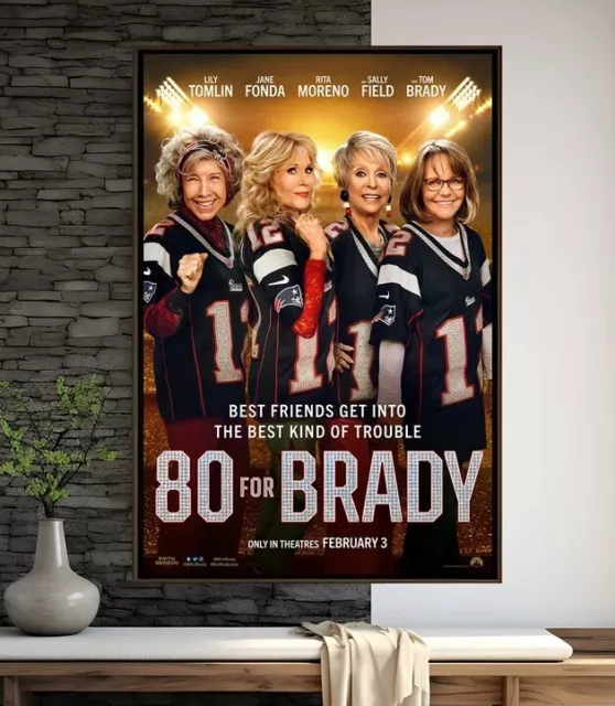 80 For Brady Movie Poster, High Quality Print, Movie Art, Wall Decor ...