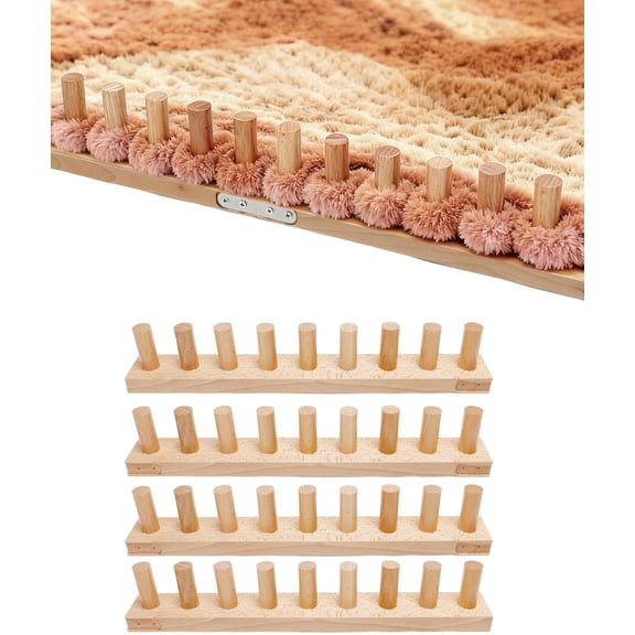 80" Chunky Knit Yarn Blanket Loom Kit, Chunky Blanket Wooden Loom for Beginners, Connectable and Disassembleable 5-in-1