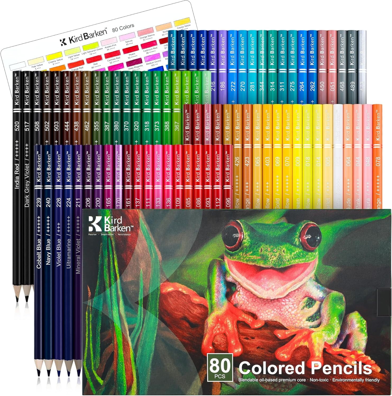 80 Colored Pencils With Soft Oil-Based Cores, Professional Art Supplies For Adult Coloring Books, Gift Set For Beginners And Adults
