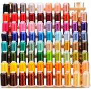 80 Cones 1100 Yards Each of Polyester Embroidery Threads Compatible with Brother Babylock Janome Singer Pfaff Husqvarna Bernina Machines