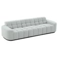thumbnail image 1 of 80" Convertible Modular Sofa Couch, Italian Light Luxury Sofa with High-density Foam and Solid Wood Foam for Living Room, Beige, 1 of 5