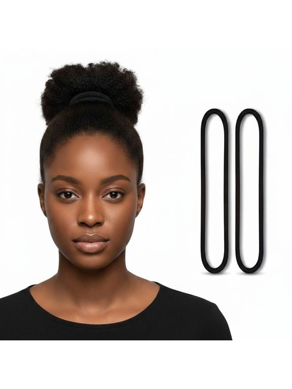 80 Count Extra Long Hair Tie for Thick and Curly Hair Elastic Ponytail Holders for Women No Metal Bands Accessories