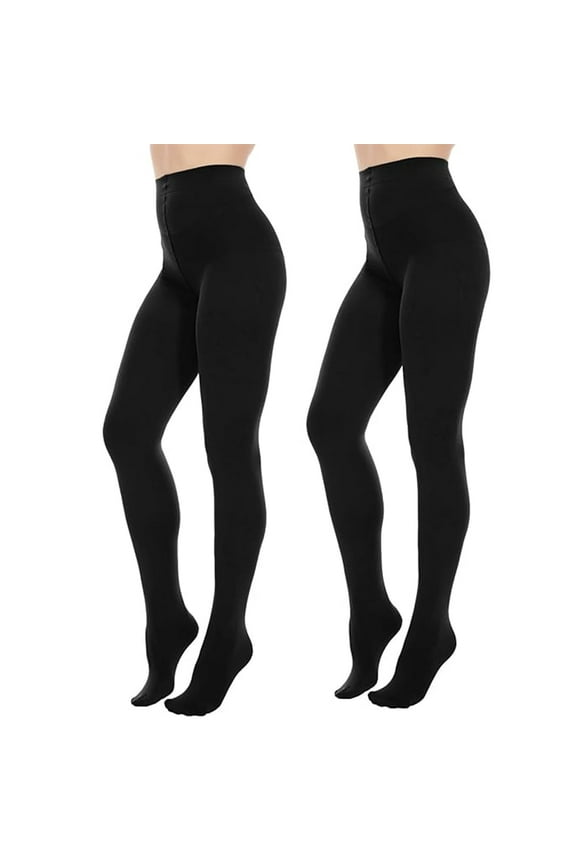 80 Den Soft Opaque Tights,2Pairs Black Stockings for Women Nylons for Women(S/m)