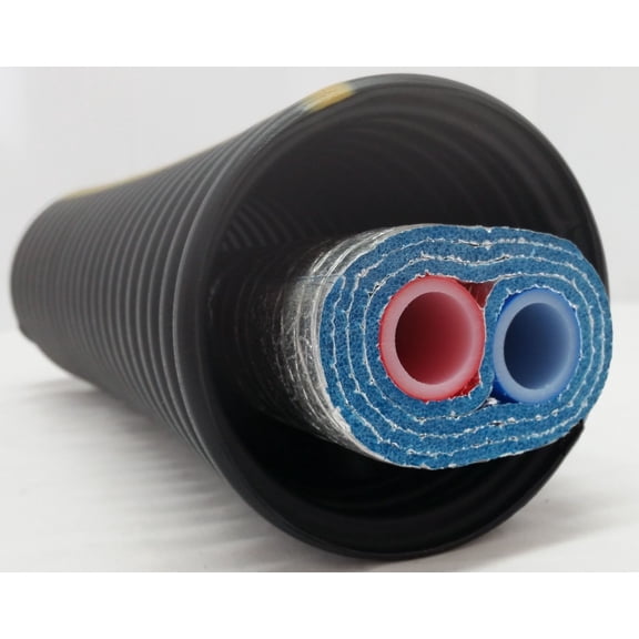 80 Feet of Commercial Grade EZ Lay Triple Wrap Insulated 1 1/4" OB Pex Tubing