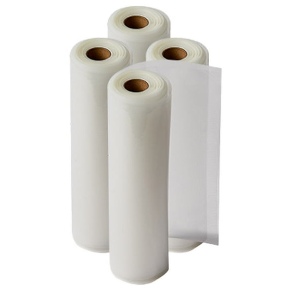 80-Foot Value Pack – Vacuum Sealer Bags, Rolls for Food Storage, Great for Steaks & Custom Snack Bags by PowerXL™ Duo NutriSealer™, 4-Pack 10.2” x 20’ Large Rolls, Clear