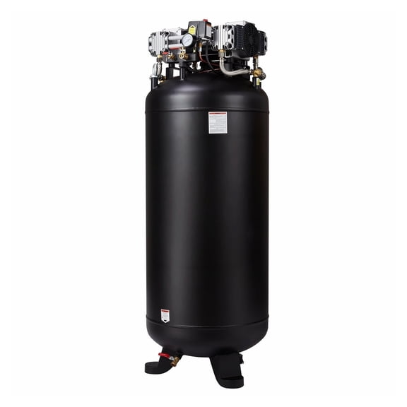 80 Gallon Air Compressor 6.5HP 15.5 SCFM, 2-Stage Oil-Free, 145 PSI - Stationary Industrial Compressor for Workshop, Tire Inflation & Spray Painting