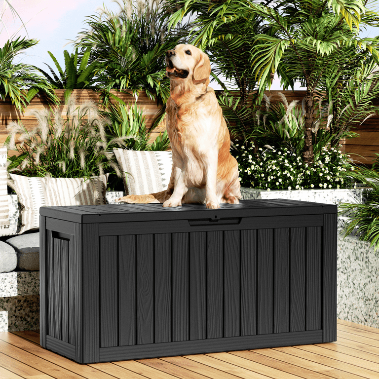 80 Gallon EasyUp Outdoor Resin Deck Box Storage for Patio