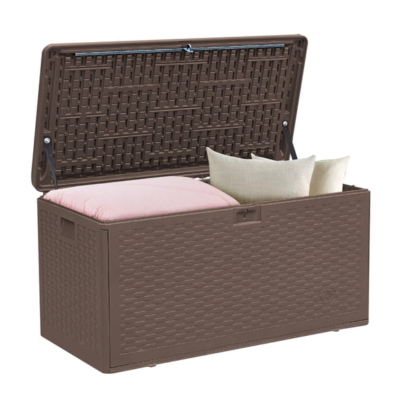 80 Gallon Outdoor Storage Box Waterproof Indoor Outside Deck Boxes