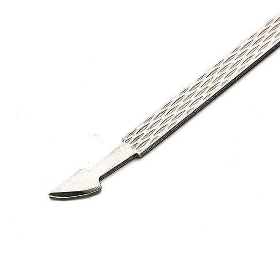 80 Grit Nail Files Glass Pedicure File Heavy Duty Toenail File for Thick Nails Nail File Metal 1PC Nail Art Cuticle Push 2 Ways Stainless Steel Remover Dead Skin Manicure Tool