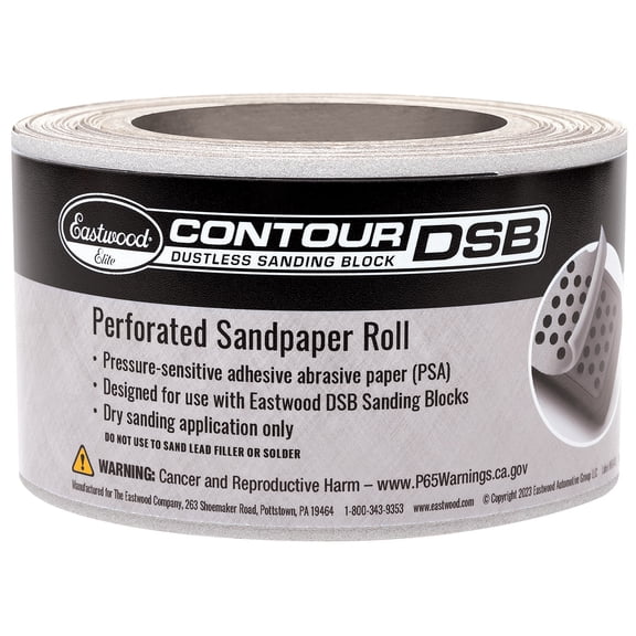 80 Grit PSA Sandpaper for Eastwood Elite Contour DSB Dustless Sanding Blocks