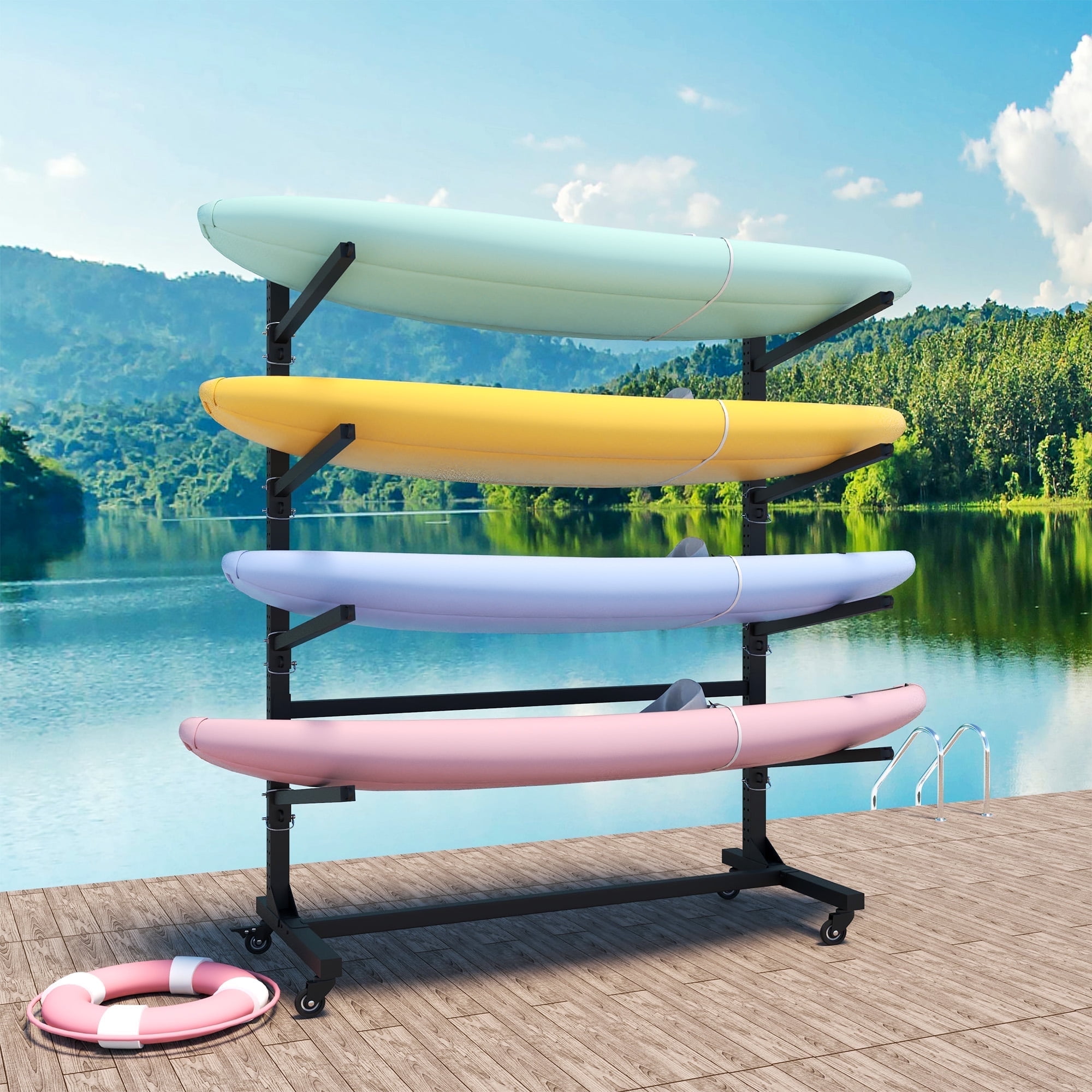 Paddle Board Kayak Rack Stand Outdoor Kayak Rack Kayak Storage