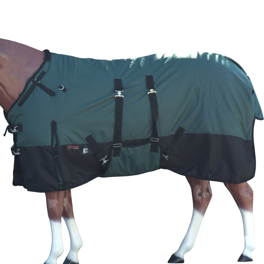 80" Hilason 1200D Winter Waterproof Poly Turnout Horse Blanket Belly Wrap Green