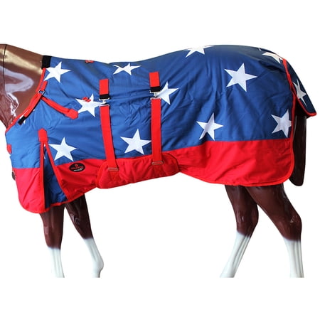80" Hilason 1200D Winter Waterproof Turnout Horse Blanket Belly Wrap