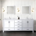 thumbnail image 1 of 80 In. W Double Bath Vanity, White - Marble Top With Faucet Soft Close Drawers, Scratch And Stain Surface Vanity In & Doors, Long-lasting Scratch- Finish, 1 of 7