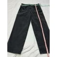 thumbnail image 1 of INC International Concepts Womens Embroidered Pocket High Rise Straight Leg Jeans Black 10, 1 of 9