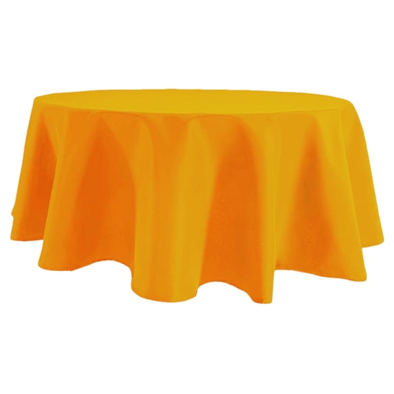 80 Inch Round Polyester Tablecloth – Elegant, Durable, Wrinkle-Resistant Spandex Fabric for Home, Restaurant, and Event Use in Multiple Colors