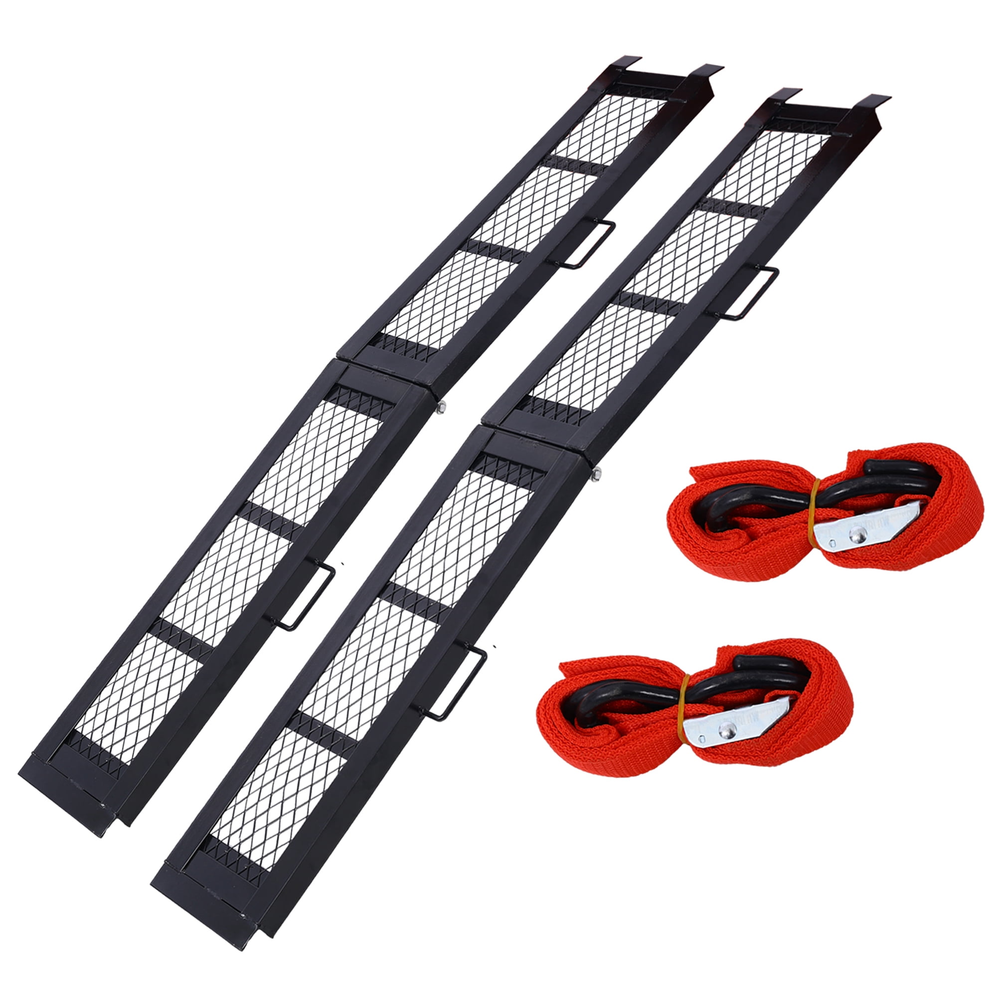 80 Inch Steel Folding Loading Ramp, 800 LBS Capacity, Portable ...