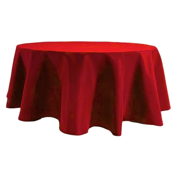 80 Inches Round Tablecloths Round Tablecloths Suitable for Home Use Pubs Restaurants Polyester Fiber and 9 Colors Available