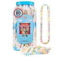 thumbnail image 1 of 80 Count Candy Necklaces, Individually Wrapped Retro Candy Tub by 4YoreElves, 1 of 9