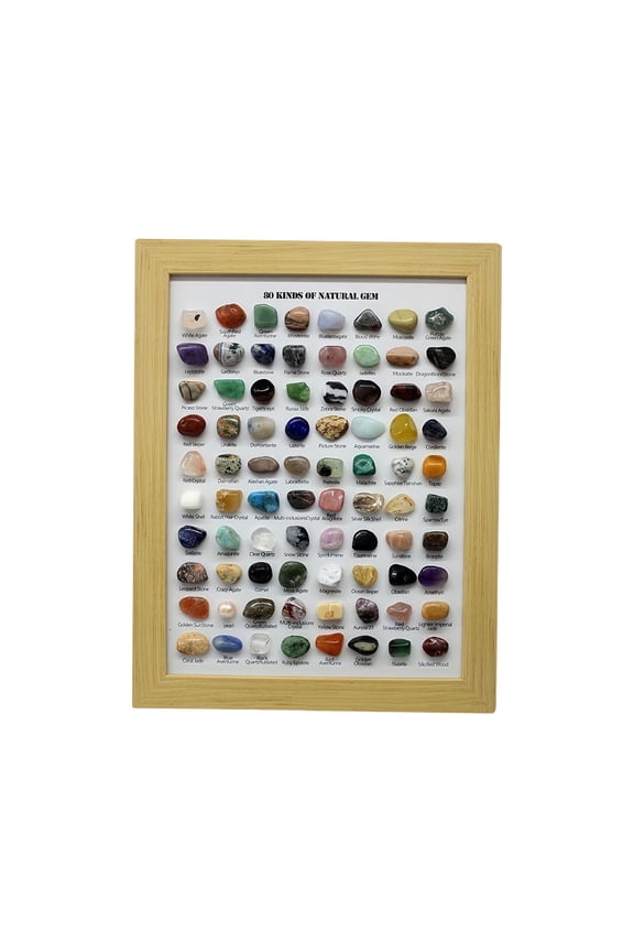 80 Kinds Of Natural Crystal Agate Ores Specimens Raws Collection Ornamental Gifts