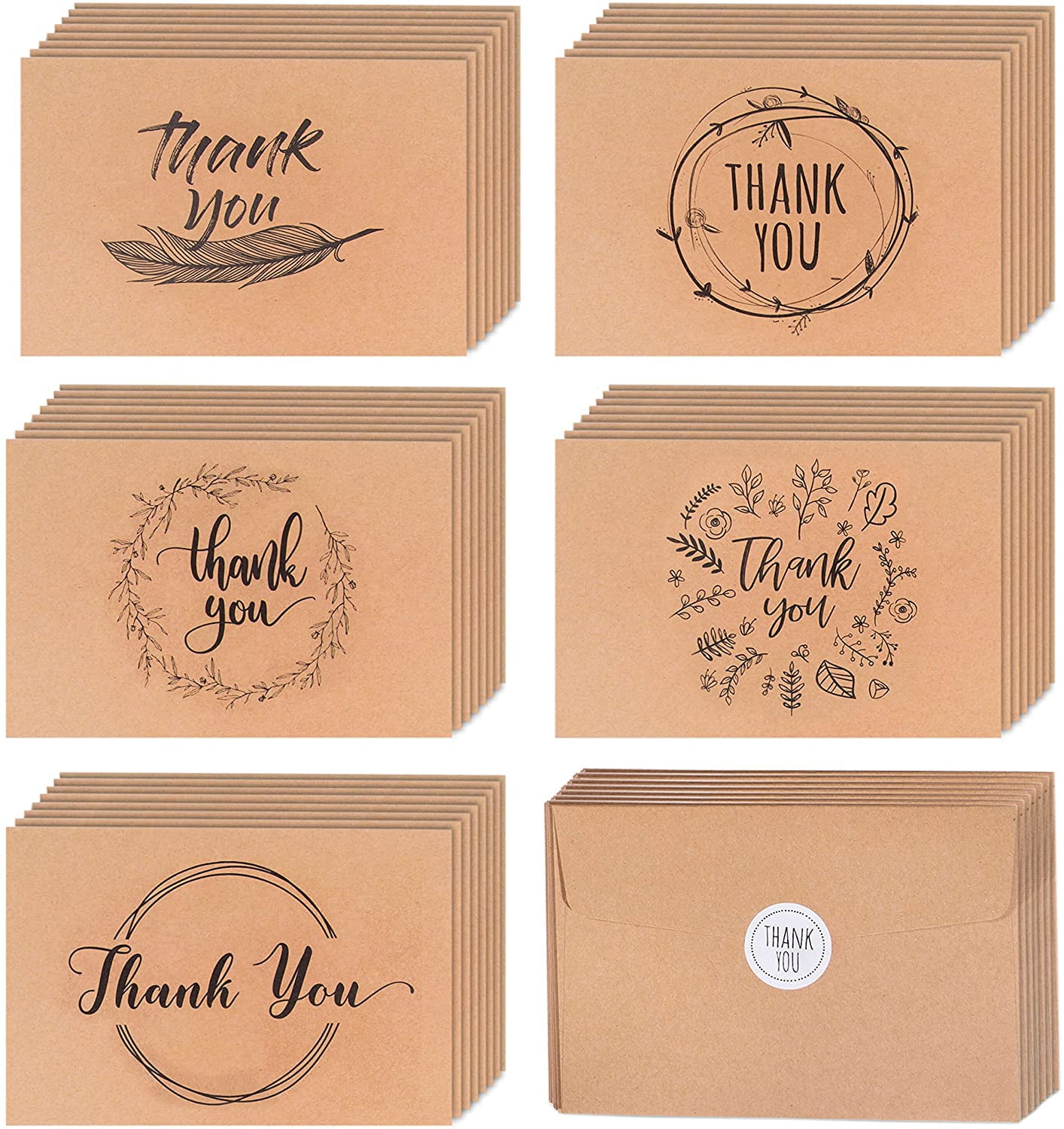 40 Minimalist Leaf Stickers, Envelope Seal, Invitation, Thank You