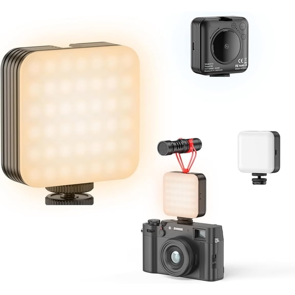 80 LED Selfie Light with 3 Modes, Portable Phone Light with Clip & 1/4 in Screw Hole, Rechargeable Clip Fill Video Conference Selfie Panel Lights for Phone/Camera/iPad/Laptop/TikTok