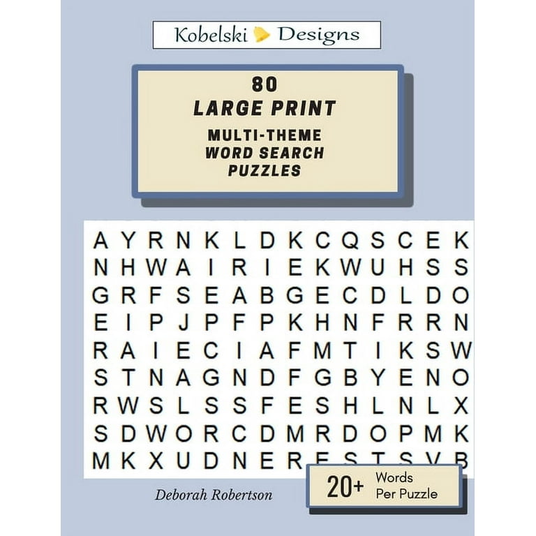 80 Large Print Multi-Theme Word Search Puzzles (Paperback) - Walmart.com 80-large-print-multi-theme-word-search-puzzles-paperback-walmart-com