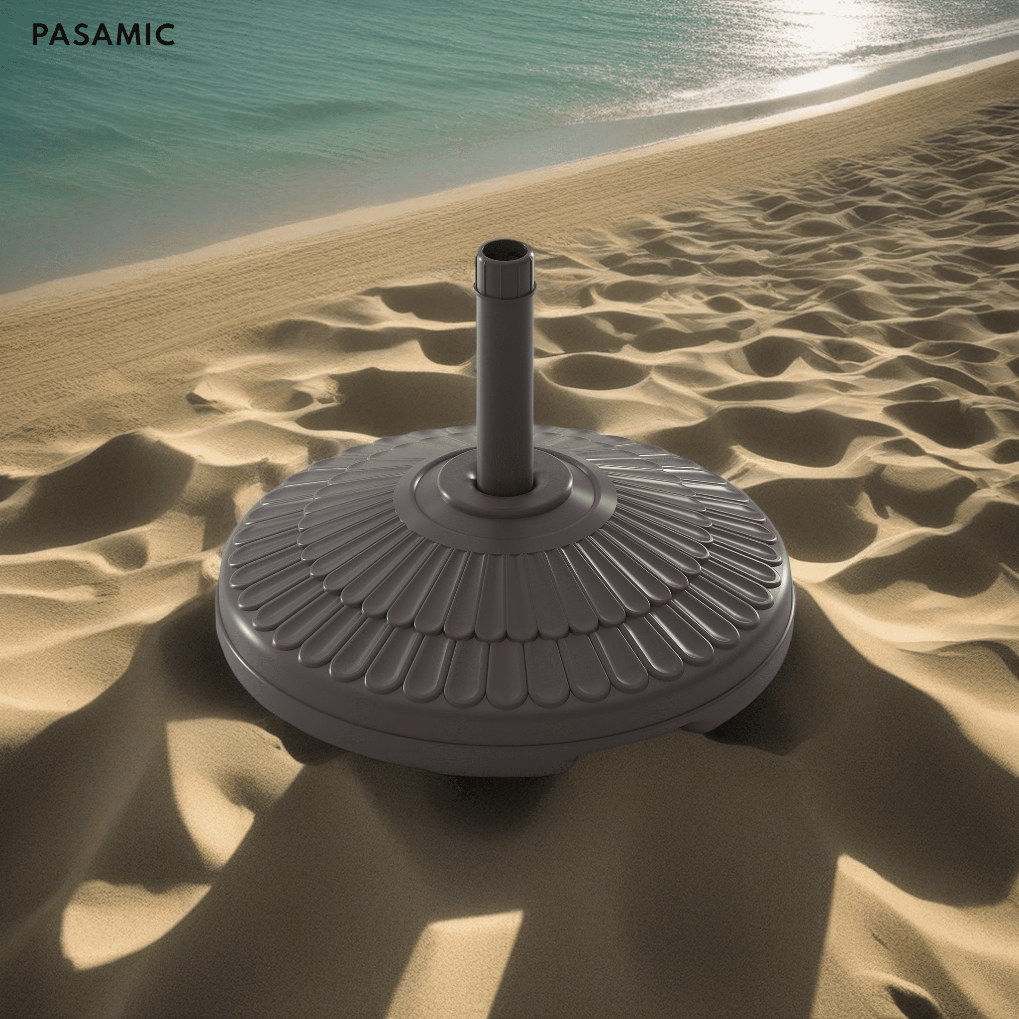 80 Lbs Round Weighted Patio Umbrella Base, Free Standing Heavy Duty ...