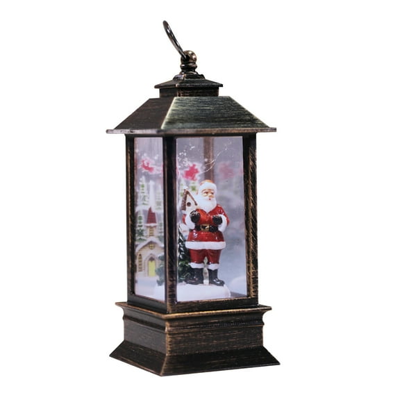 80 MM Christmas Snow Globe with 8 Music and 4 Color Lights Santa Music Box Home Decoration for Girls Boys Kids Granddaughters Babies Birthday Gift, Musical, Resin/Glass (Manual Snow Drift)