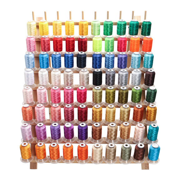 80 Madeira Colors Set Premium Polyester Embroidery Thread 500M (550Y) Each Spool Brother Babylock Janome Singer Home Machines