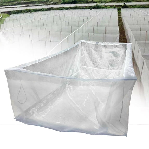 80 Mesh Fish Cage Net, White Polyethylene, Breathable Monofilament ...
