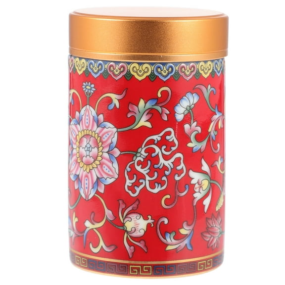 80 Ml Enamel Tea Cereal Container Portable Sealed Jar Flour Ceramic Food Canister Travel