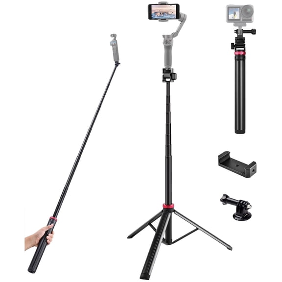 80'' Osmo-Mobile Floor Tripod-Stand Holder for DJI Osmo Mobile 8 SE 7P 7 6 5 4 / Osmo-Pocket 4 3 2 1 / Osmo Action 6 5 4 3 2 1
