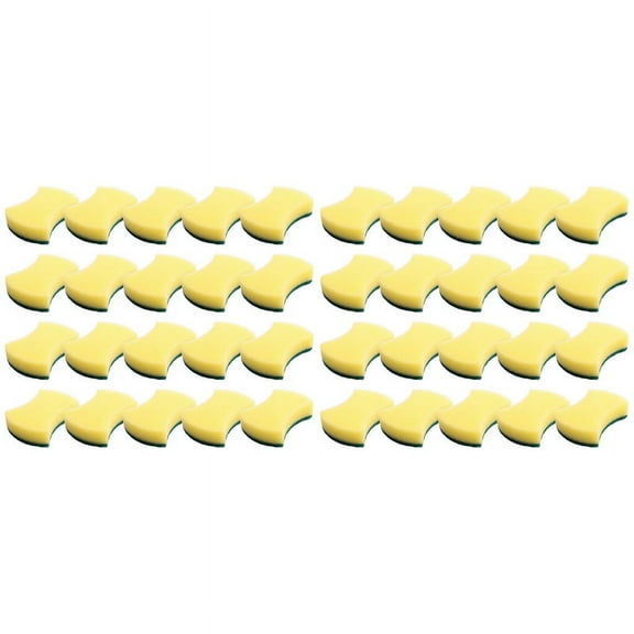 80 PCS Cleaning Scrub Sponge for Kitchen Tableware Bathroom Car Wash Scrub Sponge Pad
