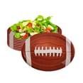 thumbnail image 1 of 80 PCS Football Oval Paper Plates, AFN1Football Shaped Disposable Paper Snack Plates Serving Trays for Football Theme Birthday Party Game Day Game Tailgate Party Supplies (Large: 12.6inch), 1 of 3