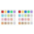 thumbnail image 1 of 80 PCS Hotel Keychain Blank with Key Rings, 20 Colors Plastic Rhombus Motel Keychain, Sublimation Keychain Blanks, 1 of 5