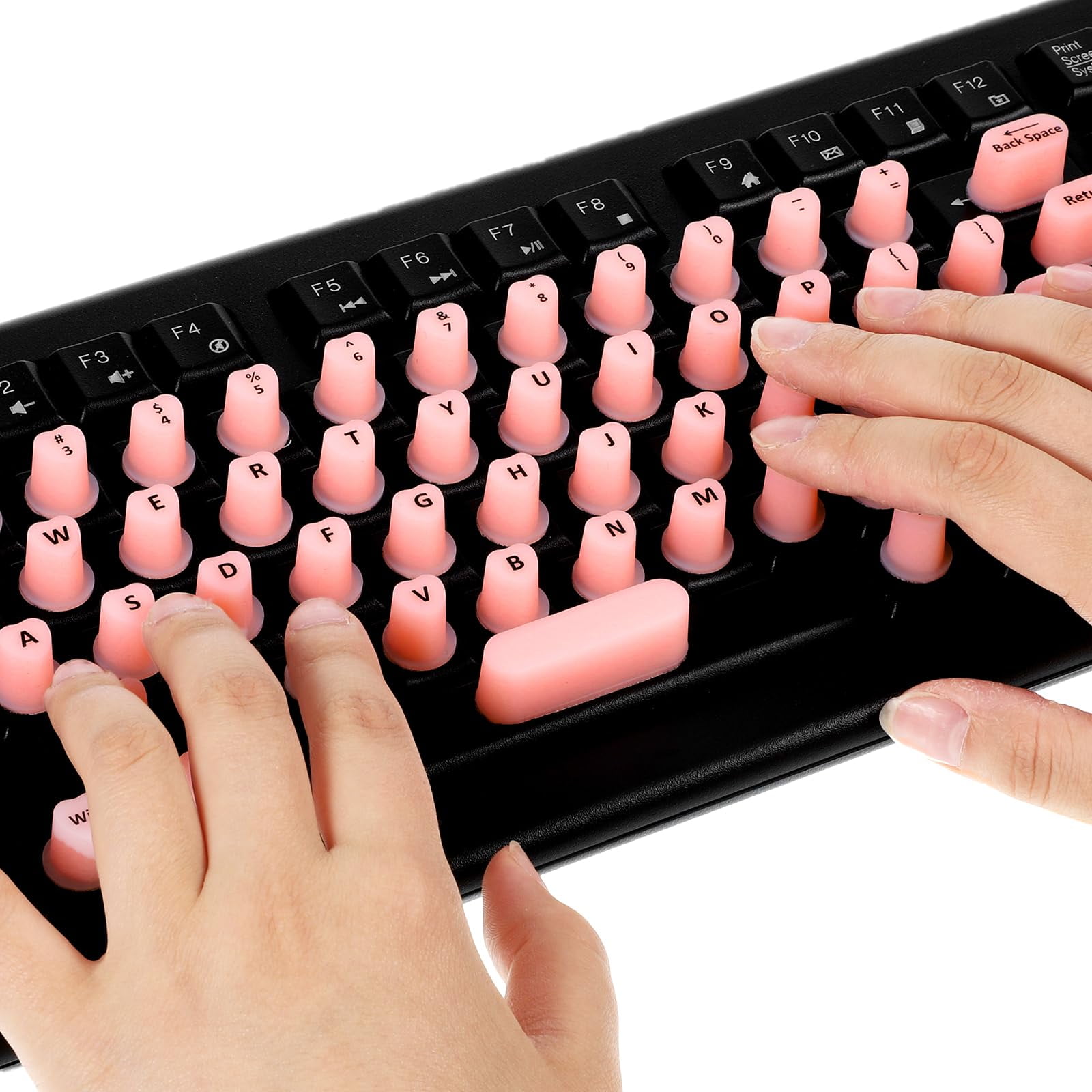 80 PCS Keyboard Sticker TMA2 for Long Nails with Letters, Raised ...
