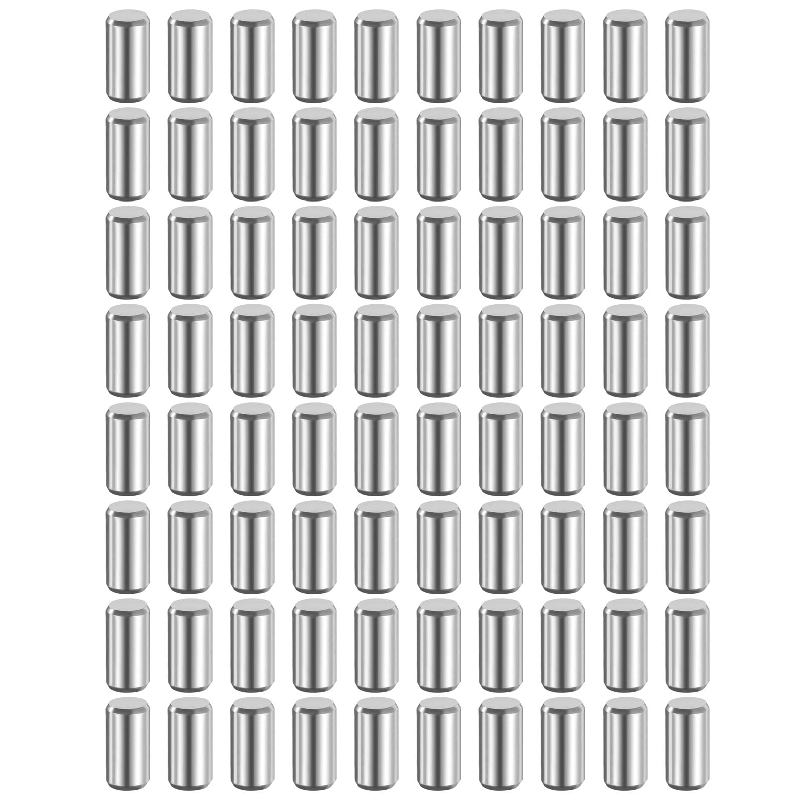 110Pcs Stainless Steel Shelf Support Pins - M5 Dowel Pin Kit For Cabinets & Furniture
