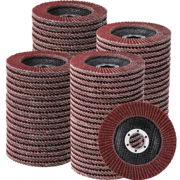 80 Pack Flap Discs 4 1/2 Inch for Angle Grinder 4.5 x 7/8 Inch Aluminum Oxide Sanding Grinding Wheels Grinding Discs Abrasives Flapper Wheel for Wood Metal Sanding (40, 60 Grit)