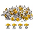 thumbnail image 1 of 80 Pack Gold Rhinestone Rivets, 10mm/0.39" Leathercraft Rivets Crystal Rivets, Silver Frame, 1 of 6