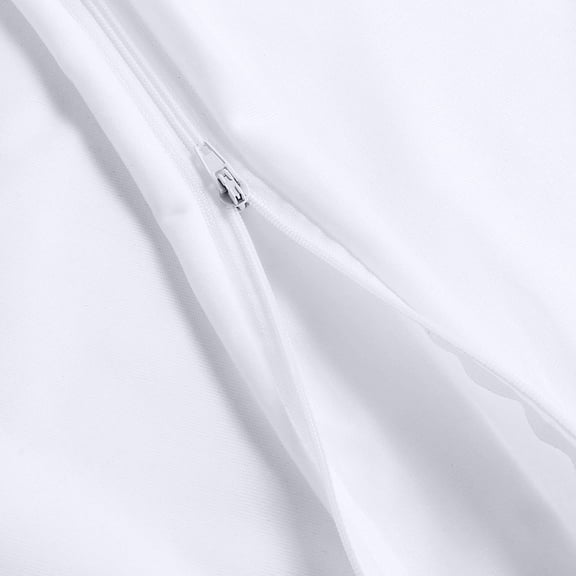 80 Pack Standard Size Waterproof Pillow Protectors with Zipper, Bed Bug Dust Mite Proof Pillowcase Covers, Moisture Wicking Breathable Pillow Encasements 20 x 26 Inches, White