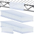 80 Pack Wire Shelf Label Holder, 3 inch Metro Shelving Clips Wire Rack ...