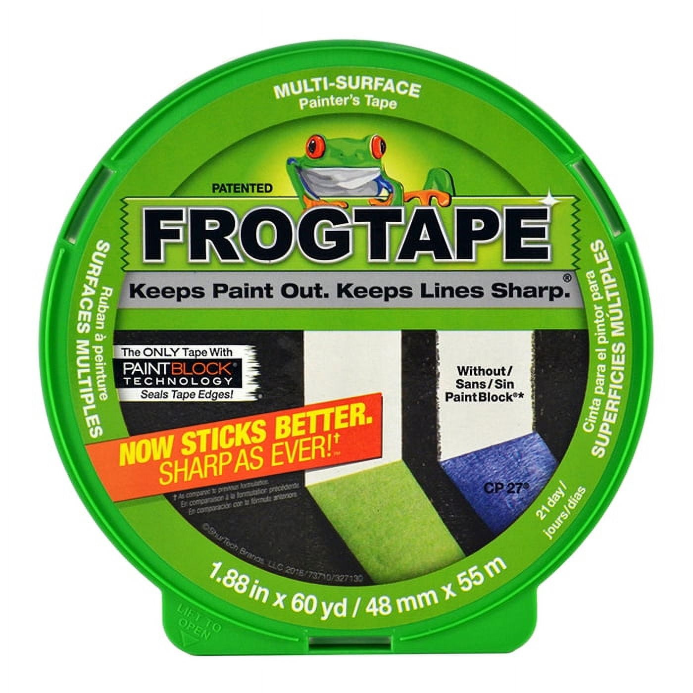 80-Pack of 1.88” x 60 yds Shurtape 143177 FrogTape Multi-Surface Painter’s Masking Tape