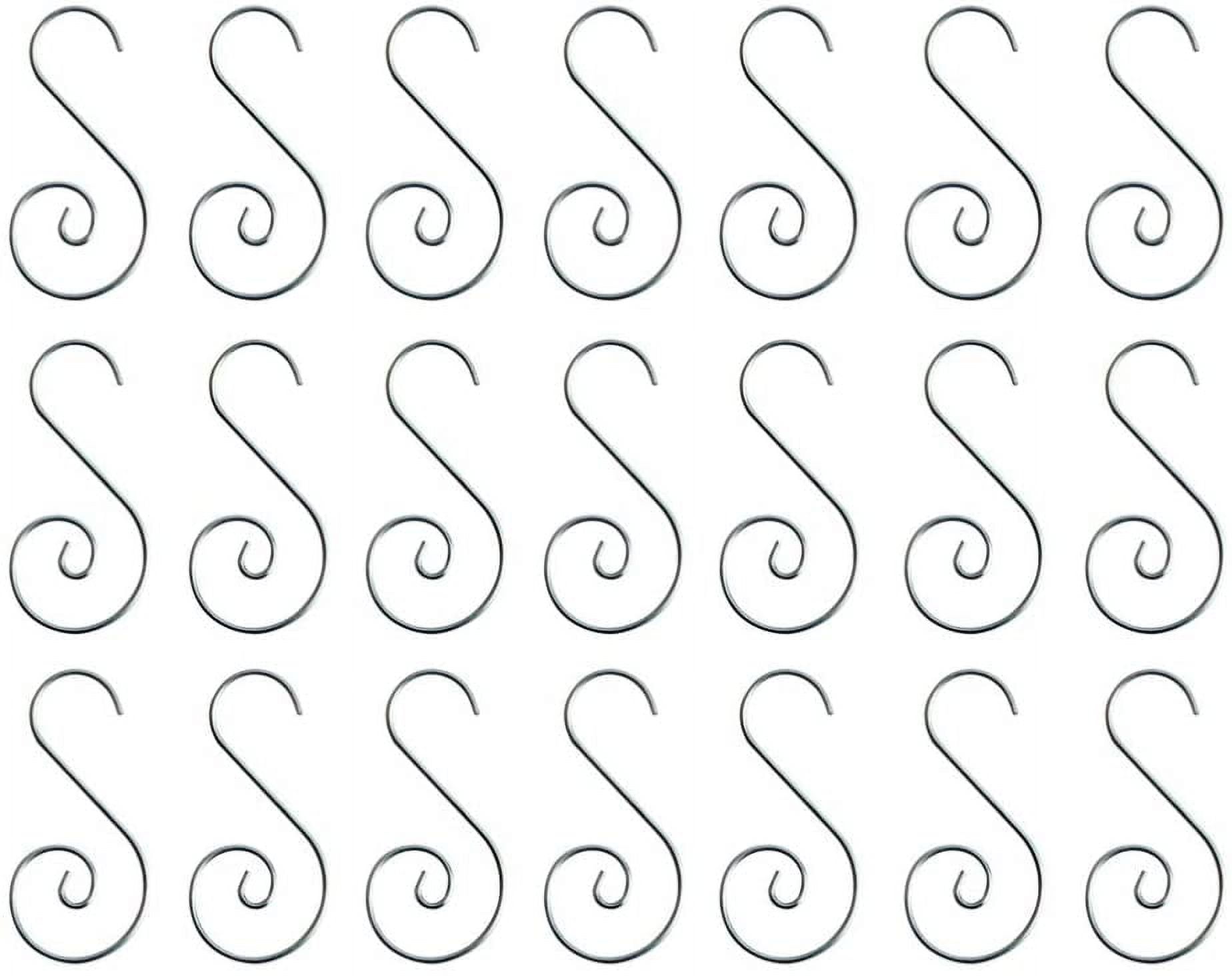 80 Packs Silver Christmas Ball Ornament Hooks Christmas Ornament