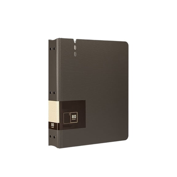 80 Pages A4 File Folder With Transparent Inserts Thickened Data File Storage Book Office Supplies